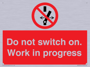 Do not switch on. Work in progress